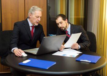 Business people at work in their office